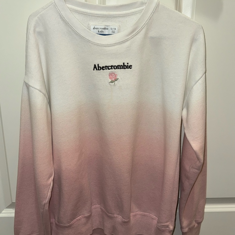 abercrombie kids White Crewneck Sweatshirt